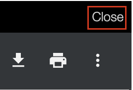 select close in the upper right corner to hide uploaded PDF in panopto video
