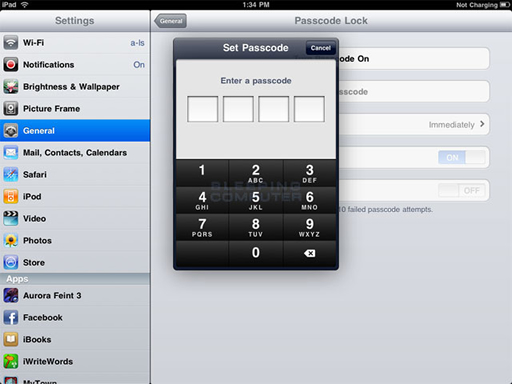 iPad Passcode